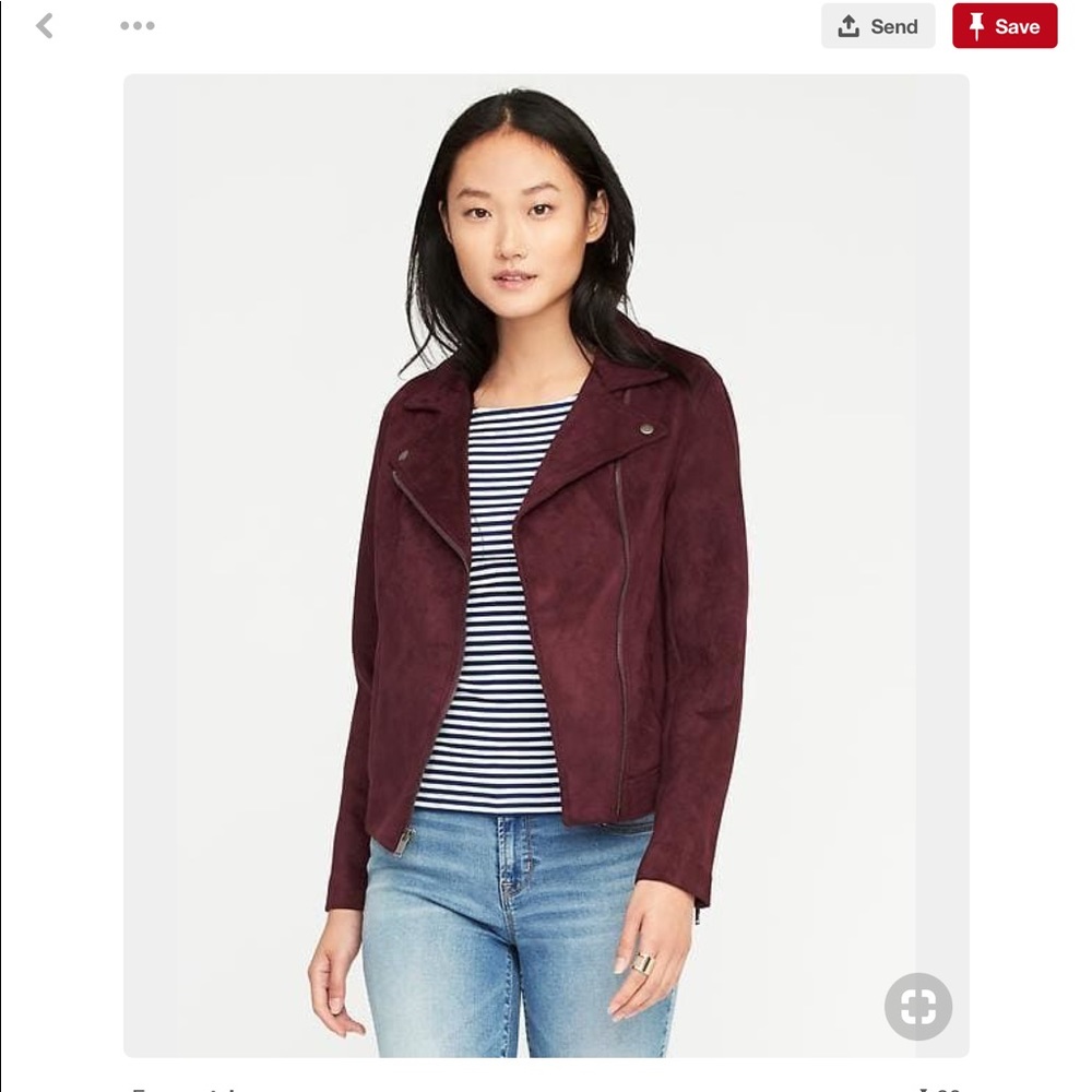 ISO Old Navy Suede Knit Moto size Medium